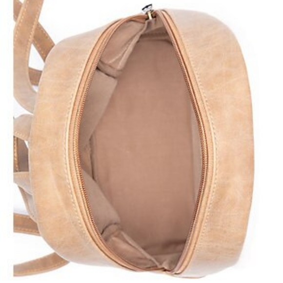 Mini Shearling Trim Backpack - Picture 3 of 3